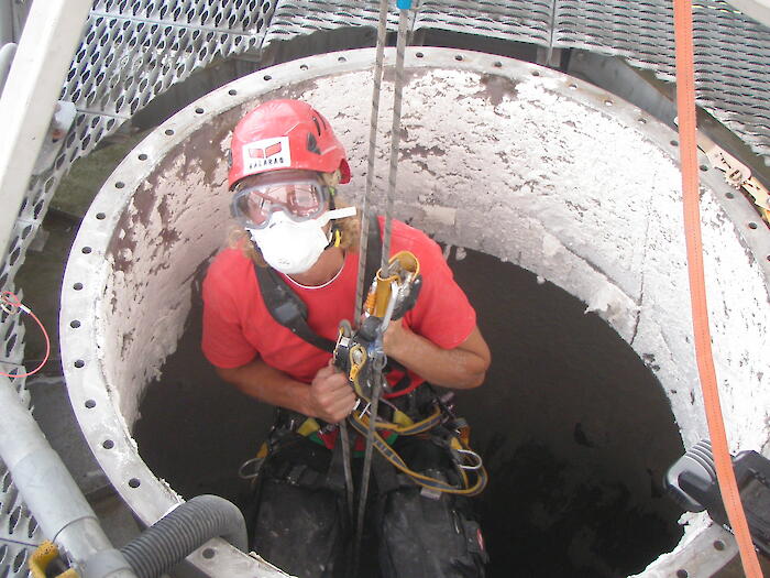 Reinigung von Silos
